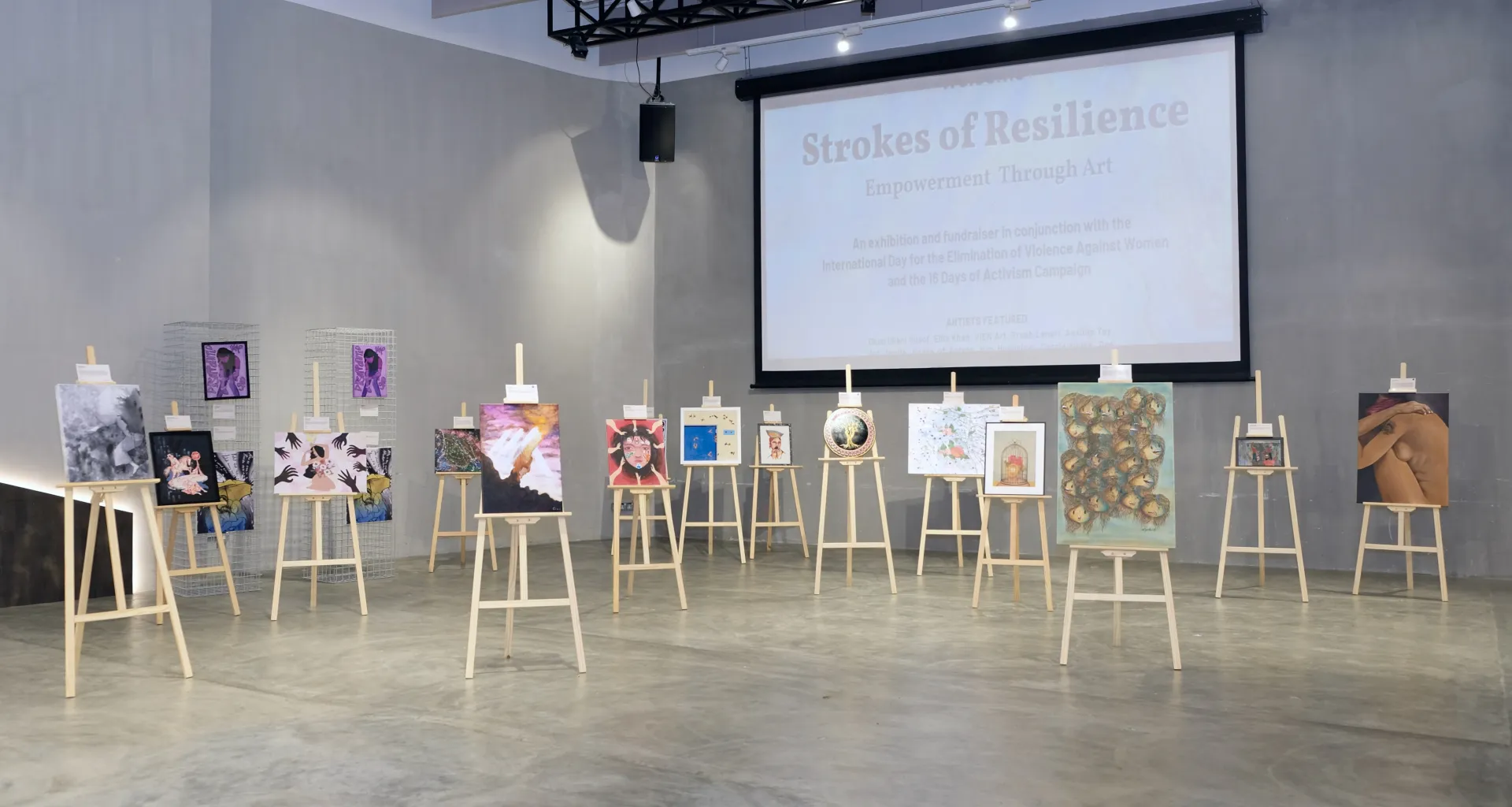 Strokes of Resilience: Speaks Out Against Violence.